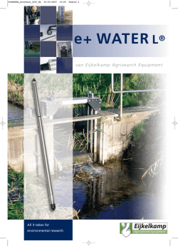 e+ WATER L&reg; - Eijkelkamp Agrisearch Equipment
