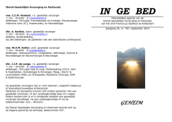 Dienst Geestelijke verzorging en Pastoraat: