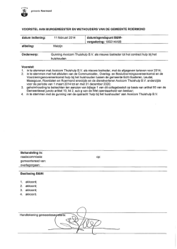Gunning Axxicom Thuishulp B.V. als nieuwe toetreder tot het