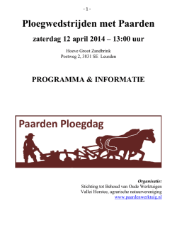 programma - Vallei Horstee