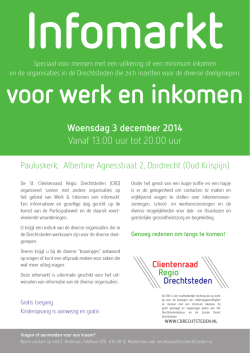 Infomarkt_pamflet - Vrijwilligershuis Drechtsteden