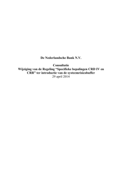 Introductie SRB buffer - De Nederlandsche Bank