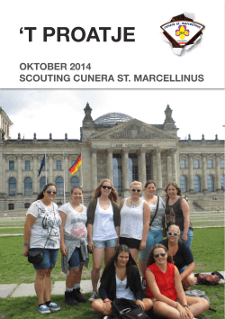 Proatje oktober 2014 - Scouting Cunera