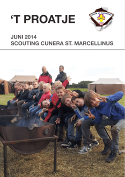 Proatje juni 2014 - Scouting Cunera