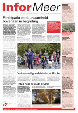 InforMeer 9 oktober 2014 - Gemeente Haarlemmermeer
