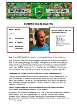 INTERVIEW met een CLUBLID