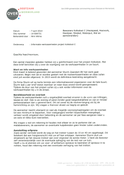 Informatiebrief - Oostzaan.nl