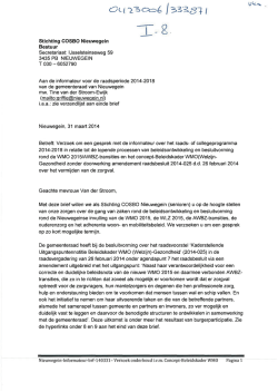 I-8 De br. dd 31-03-14 van St. COSBO betr. gespr. inform. Progr