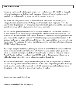 Jaargids 2014-2015 - Protestantsekerk.net
