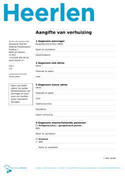 Schriftelijke aangifte van verhuizing (via pdf)