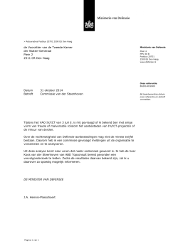 Brief minDef - Cie Steenhoven