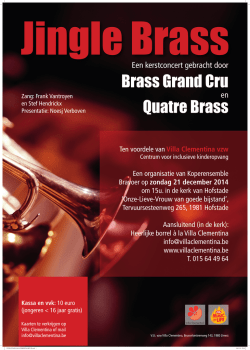 Een kerstconcert gebracht door en