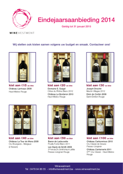 Eindejaarsaanbieding 2014