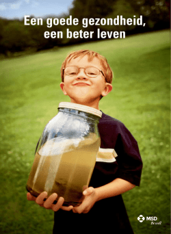 Een goede gezondheid, een beter leven