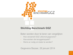 Bazaar-presentatie - St GGZ Benchmarking