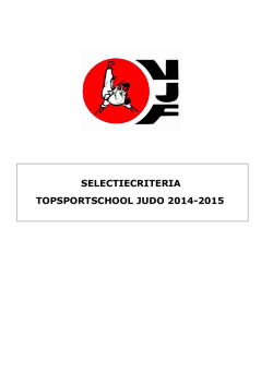 instap- en doorstroomcriteria