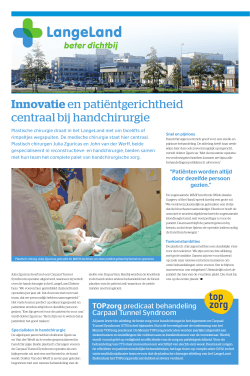LLZ katern 1 mei 2014 - Langeland Ziekenhuis