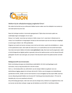 document - Orion Volleybal