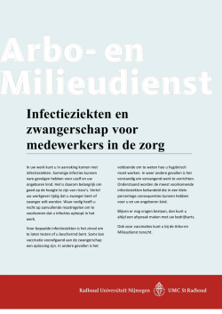 Infectieziekten en zwangerschap voor medewerkers in de zorg (406
