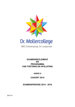 Havo 4 Examenreglement en PTA