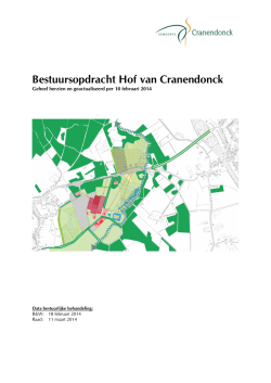 Hof van Cranendonck herijkte bestuursopdracht bijlage