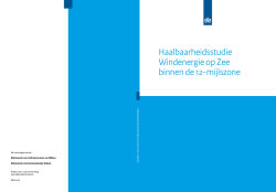 Haalbaarheidsstudie Windenergie op Zee binnen