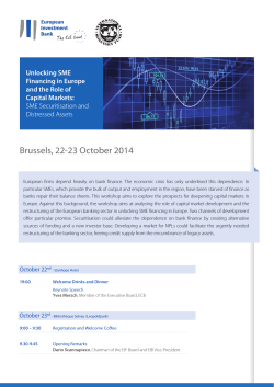 Conference agenda - European Investment Bank
