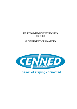 en betalingsvoorwaarden van CENNED Connect (pdf)