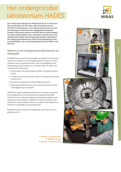 Het ondergrondse laboratorium HADES