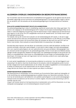 Inbreng AO Ondernemen en bedrijfsfinanciering 2014