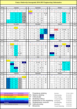 Fontys Onderwijs Jaaragenda 2014-2015