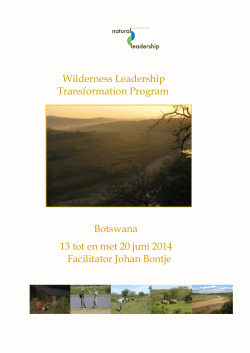 Wilderness Leadership Transformation Program