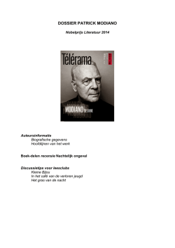 DOSSIER PATRICK MODIANO