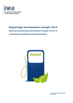 NEa-rapportage hernieuwbare energie 2013(PDF)