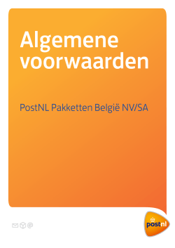 Algemene voorwaarden - PostNL Pakketten België