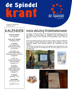 Spindelkrant 89 (16 oktober 2014)