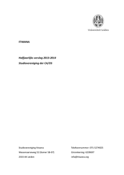 ITIWANA Halfjaarlijks verslag 2013