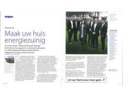 Maak uw huis energiezuinig