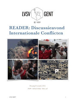 READER: Discussieavond Internationale Conflicten