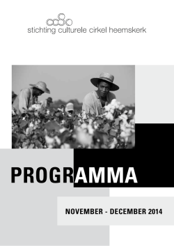 PROGRAMMA - culturelecirkelheemskerk.nl