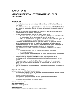 HOOFDSTUK_18_AANDOENINGEN VAN HET ZENUWSTELSEL