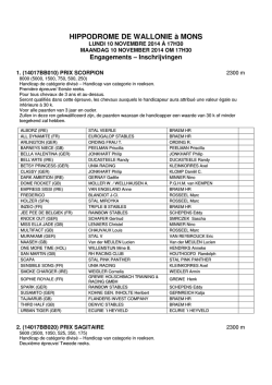 HIPPODROME DE WALLONIE &agrave; MONS