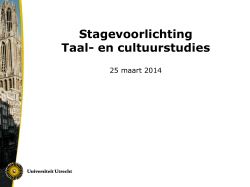 Stageavond TCS mrt 2014