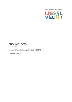 BRONNENBOEK - Samenwerkingsverband VO IJssel Vecht