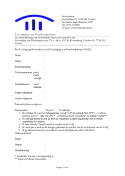 Vereniging van Pensioenjuristen