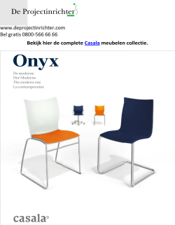 Brochure Casala Onyx - De Projectinrichter