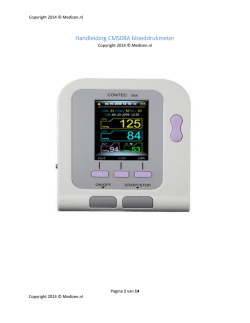 Handleiding CMS08A bloeddrukmeter