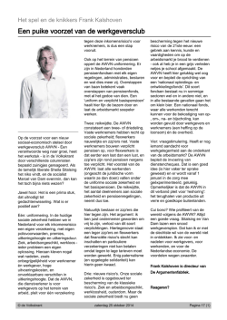Een puike voorzet van de werkgeversclub