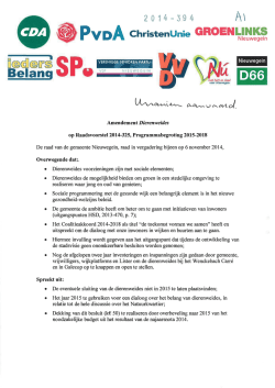 2014-394 Amendementen en moties behorende bij besluitenlijst