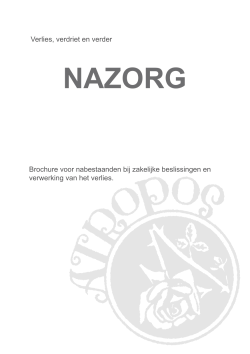 Brochure Nazorg - Atropos Uitvaartverzorging